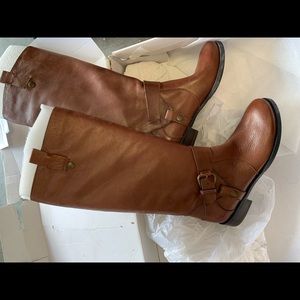 Nine West Brown Knee-High Boots